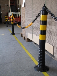 Flexipfosten mit Kette